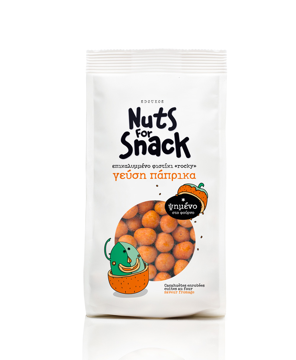 “Nuts for Snack” ROCKY SNACK ΜΕ ΓΕΥΣΗ ΠΑΠΡΙΚΑ 200γρ