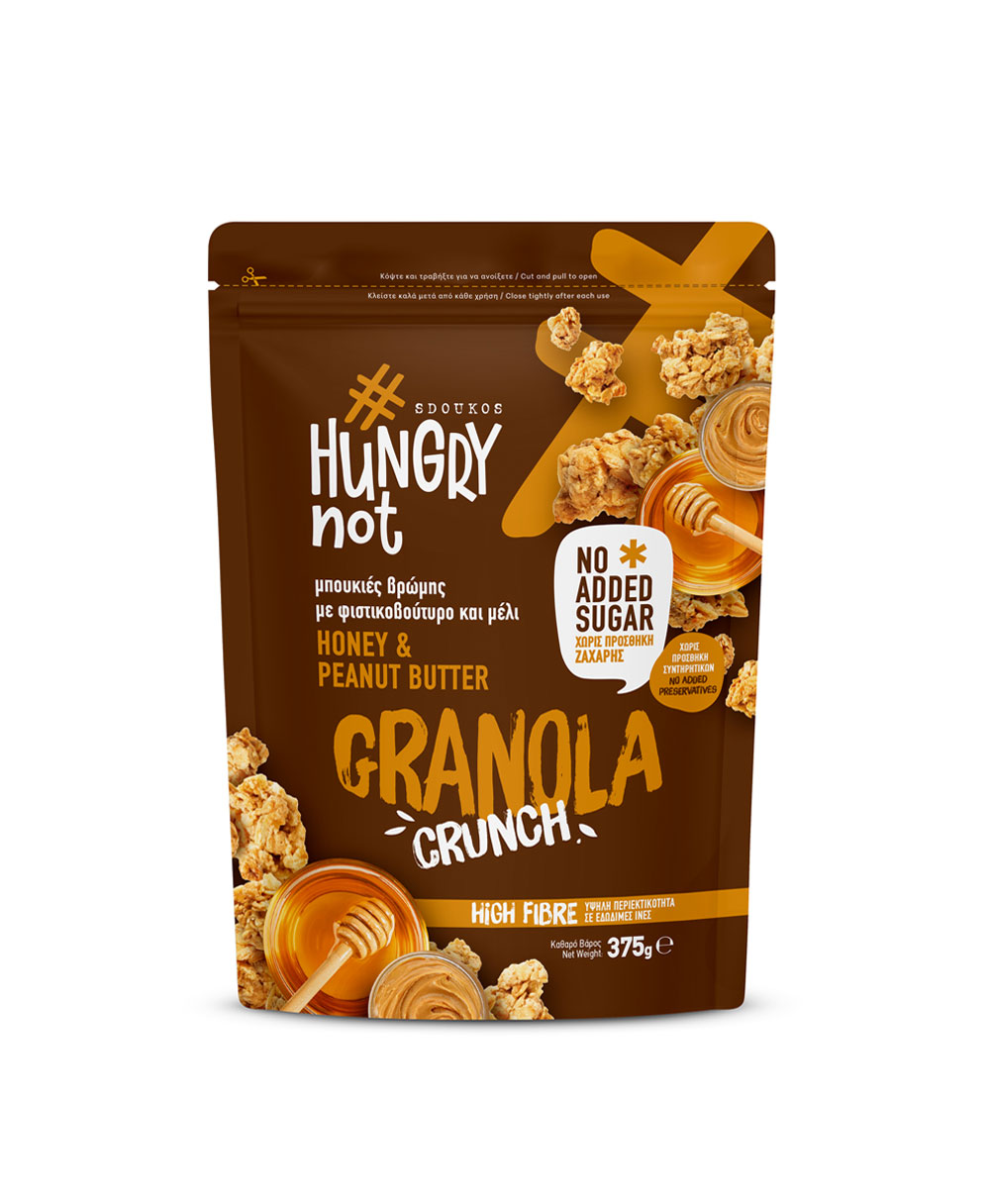 HUNGRYNOT GRANOLA with Honey & Peanut Butter