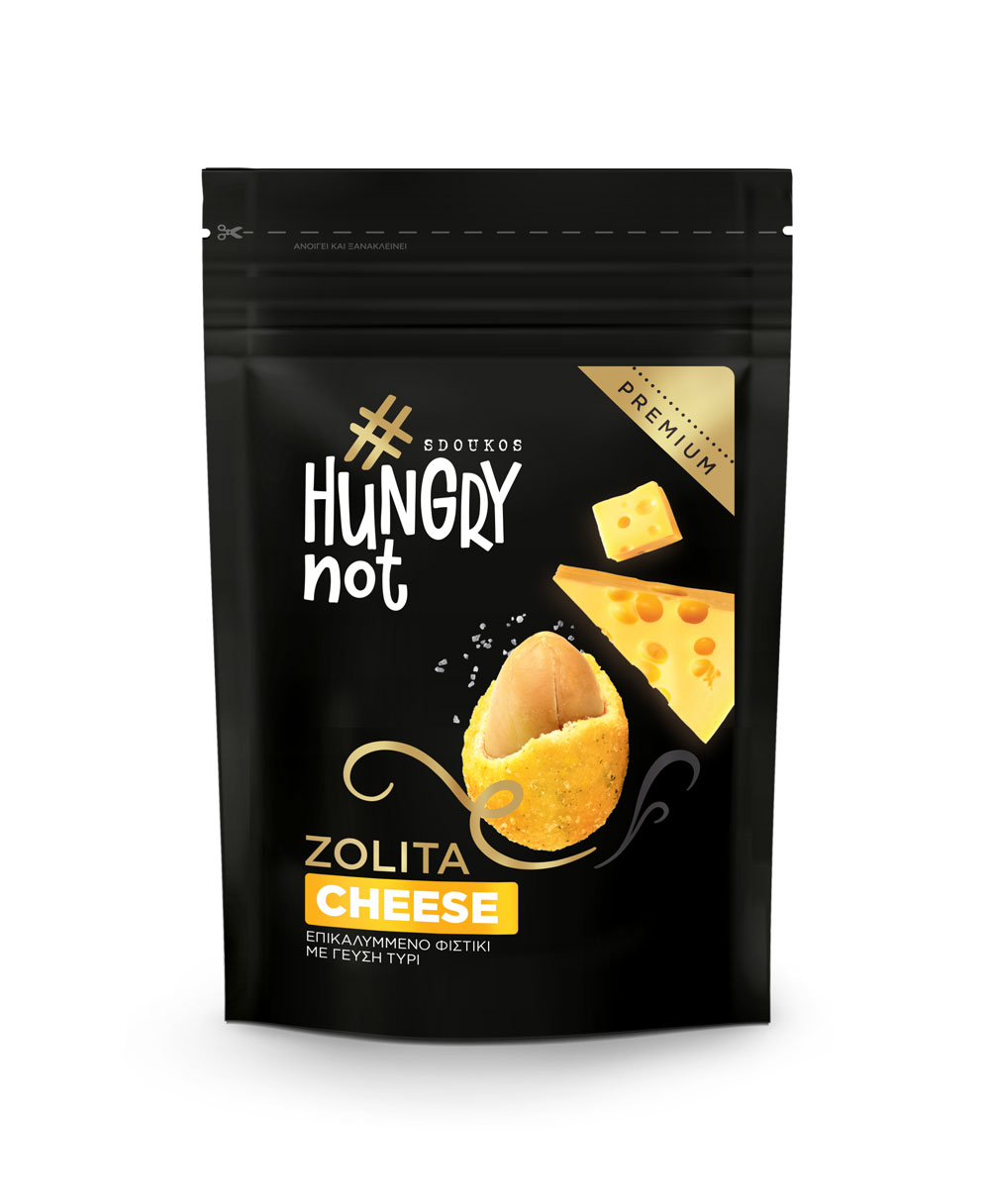 HUNGRY NOT PREMIUM COATED PEANUTS with Cheese flavor 80g