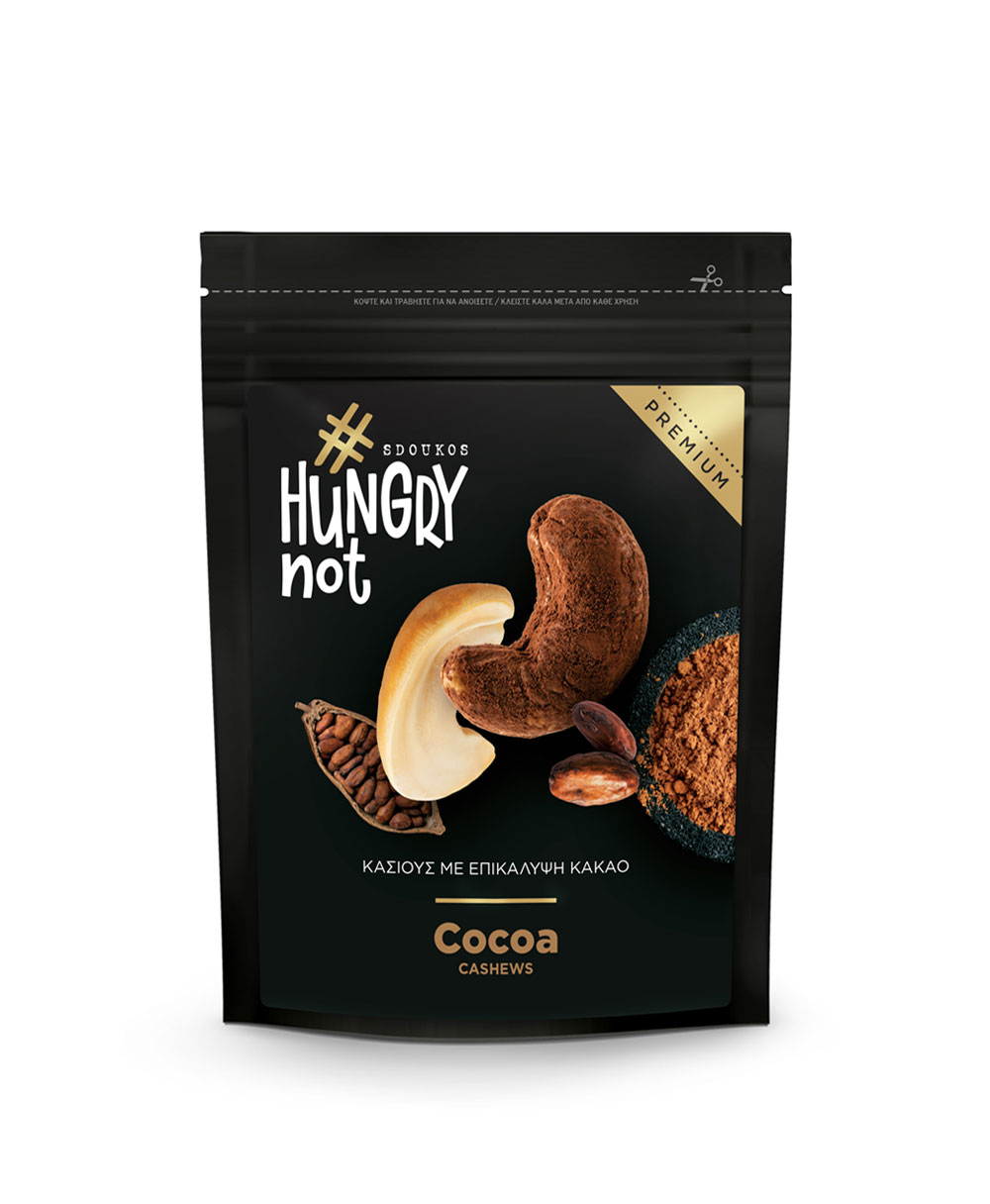 HUNGRY NOT PREMIUM CASHEWS with Cocoa coating 130g