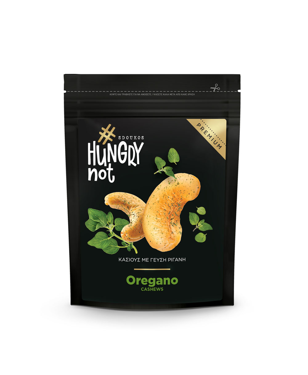 HUNGRY NOT PREMIUM CASHEWS with Oregano flavour 130g
