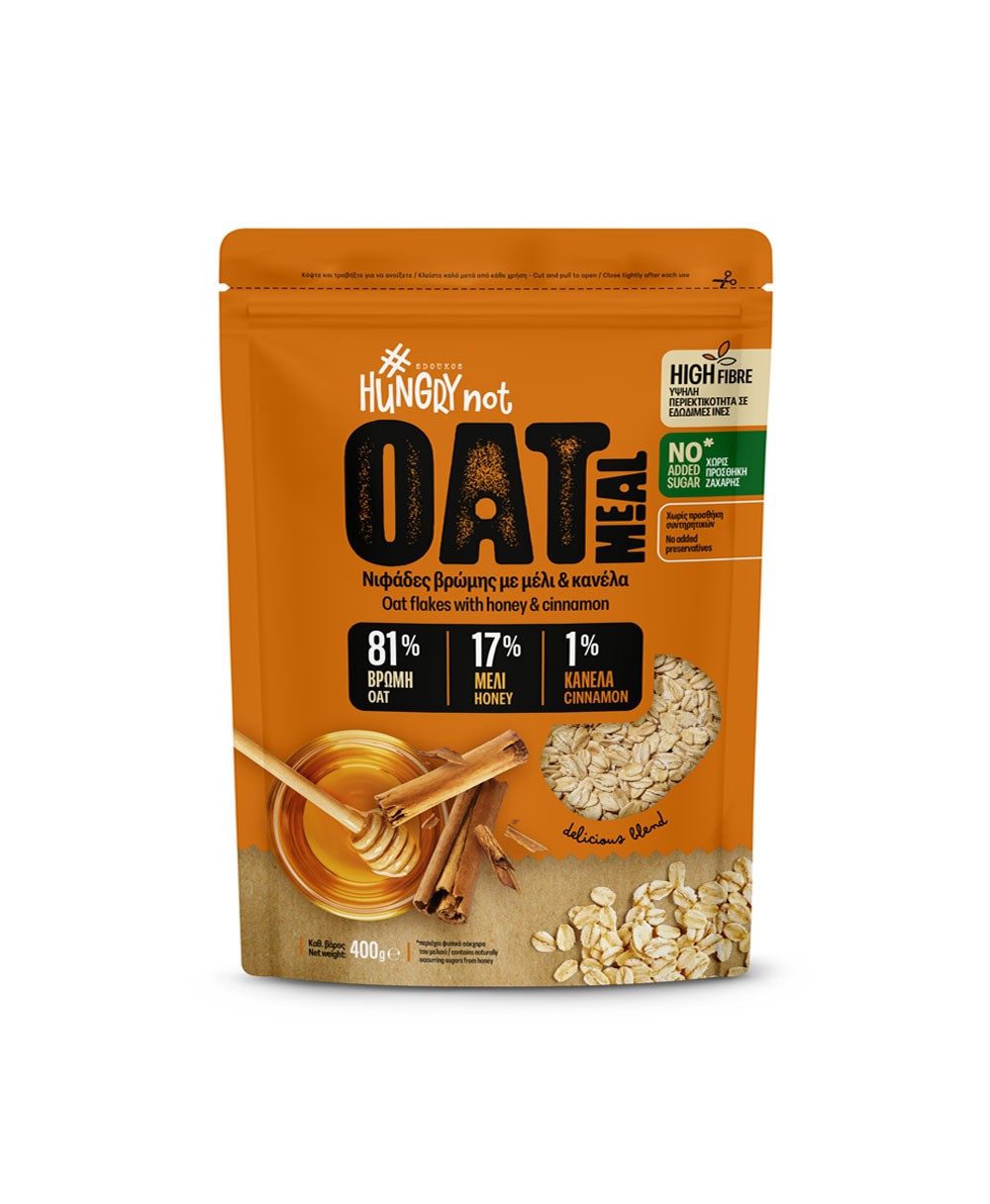 HUNGRY NOT OAT MEAL με Μέλι & Κανέλα